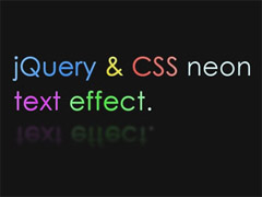 css, jQuery, neon, text effects,hiệu ứng